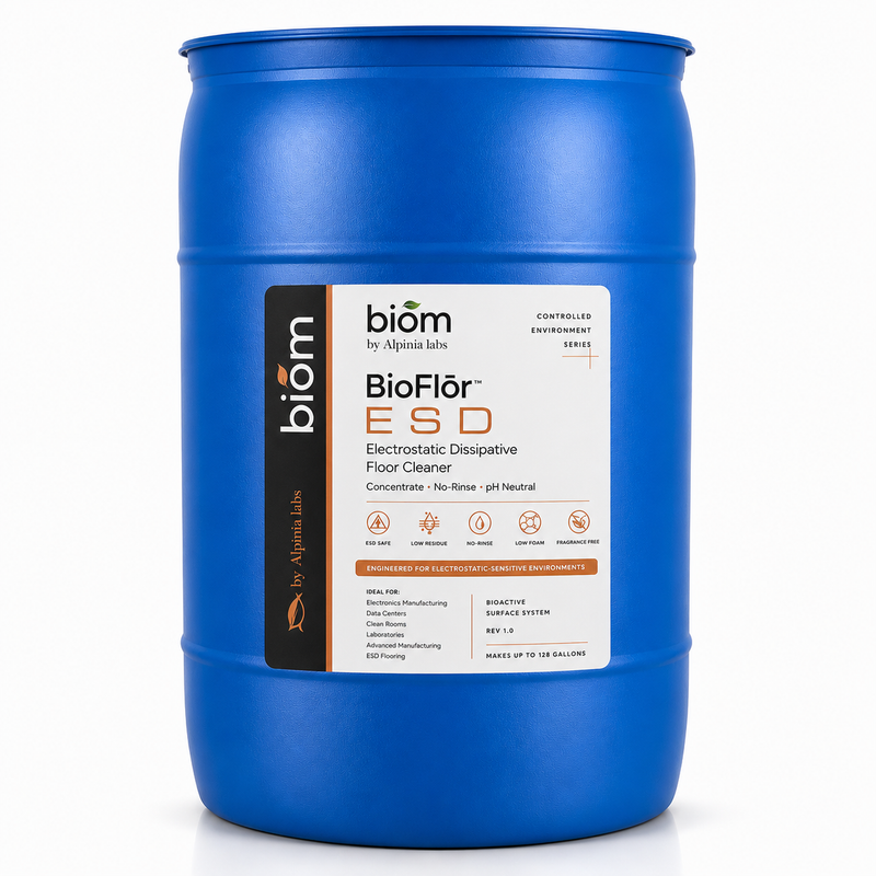 BioFlōr ESD — Electrostatic Dissipative Bioactive Floor (Drum)