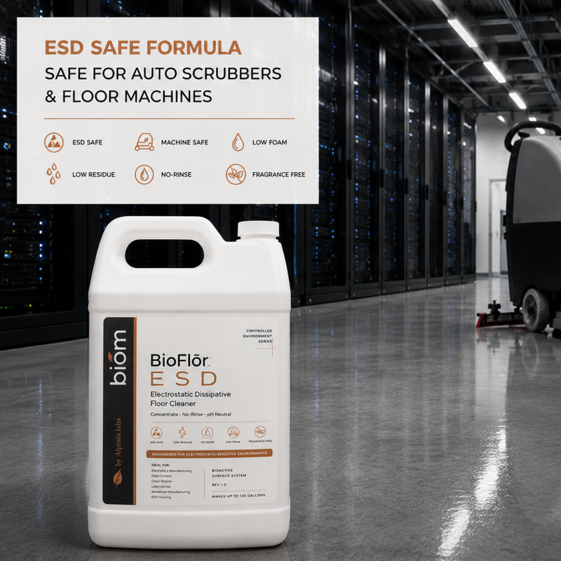 BioFlōr ESD — Electrostatic Dissipative Bioactive Floor (16oz Sample)