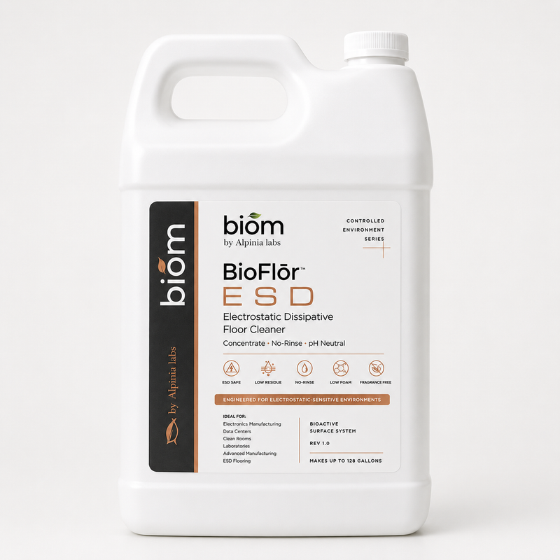 BioFlōr ESD — Electrostatic Dissipative Bioactive Floor (16oz Sample)