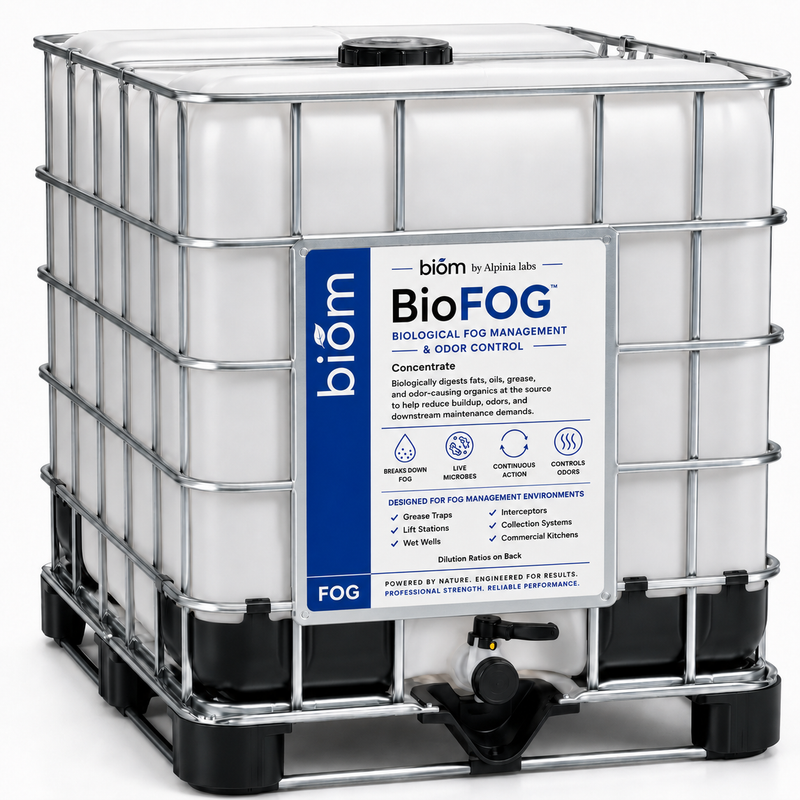BioFog — Biological FOG Management & Odor Control Concentrate (TOTE)