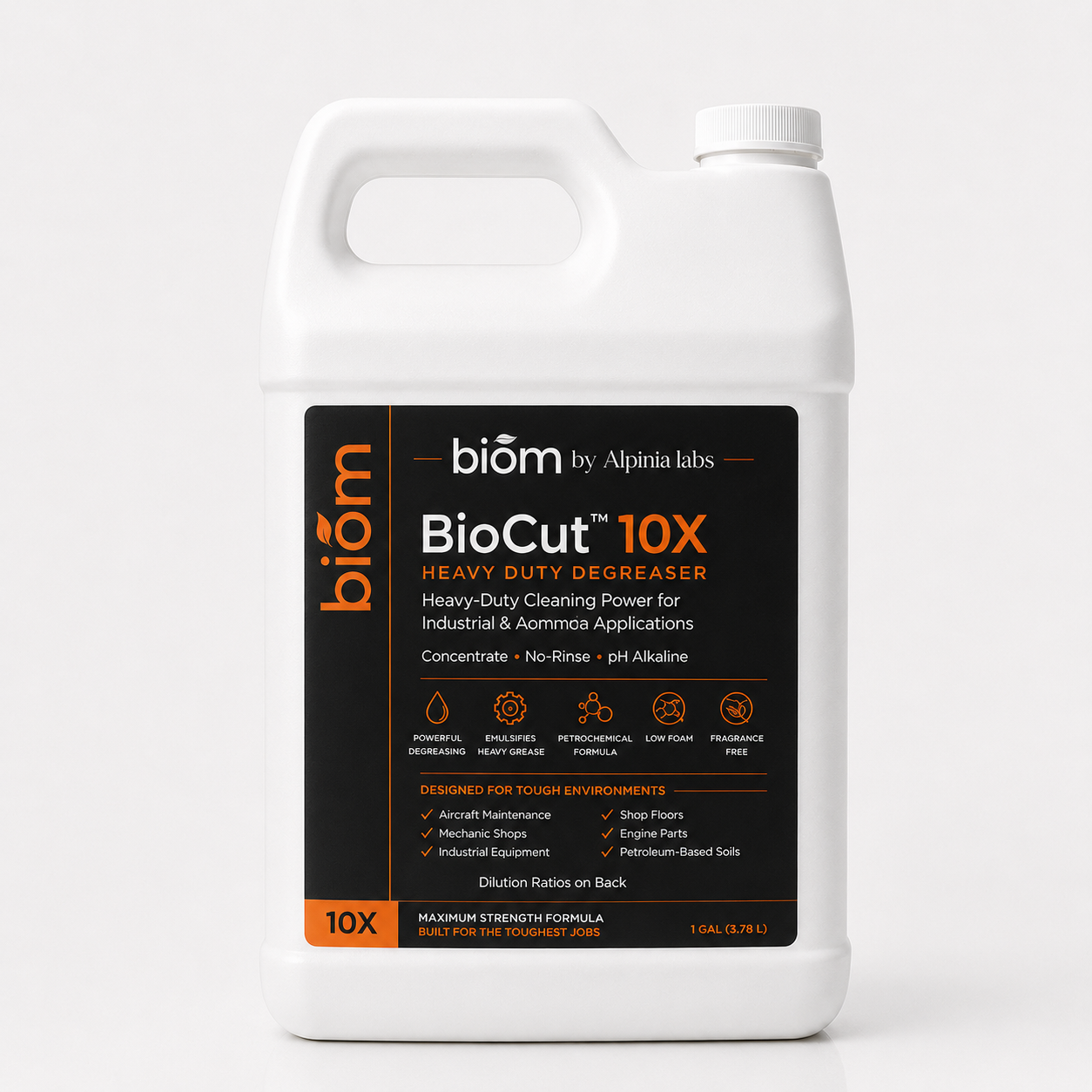 BioCut 10X Bioactive Petrochemical Degreaser — Aerospace & Industrial ...