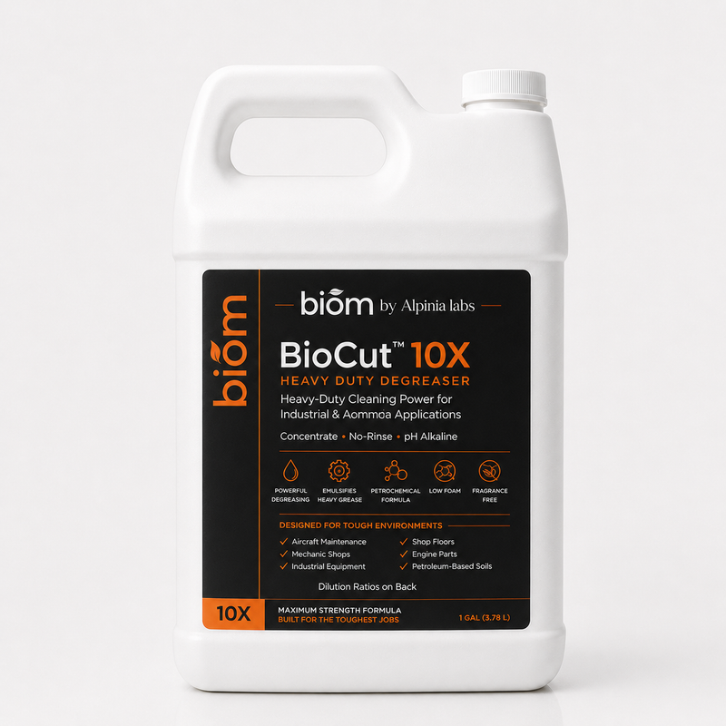 BioCut™ 10X — Heavy-Duty Bioactive Petrochemical Degrease (16oz Sample)