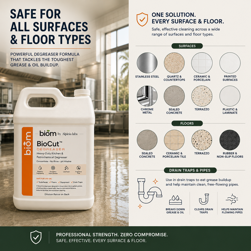 BioCut Heavy-Duty Bioactive Kitchen Degreaser (Gallon)